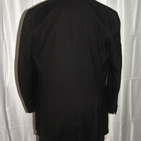 Brooks Brothers Own Make Custom Charcoal Stripe Two Button Suit 42L - Picture 8 of 15